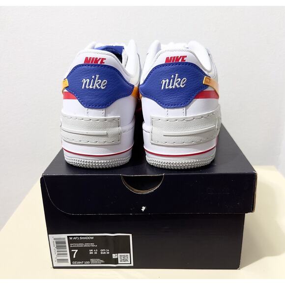 NWT: Nike - Air Force 1 Shadow - Summit White & Siren Red (US Women's 7) - Picture 5 of 5